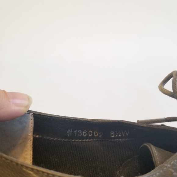 Ros Hommerson gray leather wing tips - Picture 9 of 10